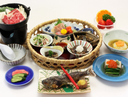 岩手の短角牛鍋プランの料理